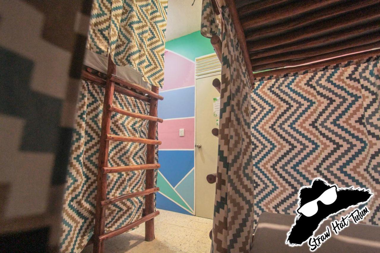 Straw Hat Hostel & Rooftop Bar Tulum Exterior foto